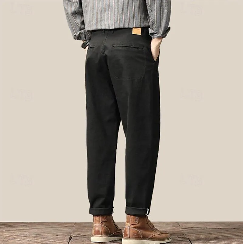 100% Cotton Tapered Carrot Chinos Pants
