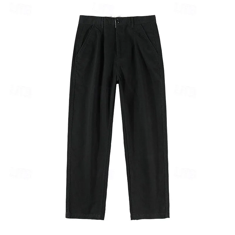 100% Cotton Tapered Carrot Chinos Pants