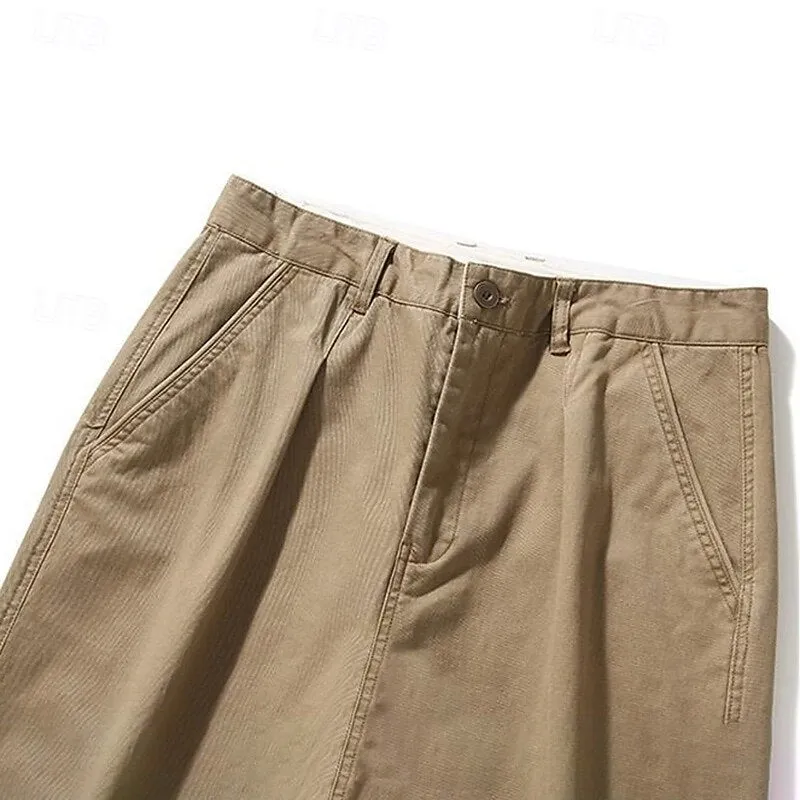 100% Cotton Tapered Carrot Chinos Pants