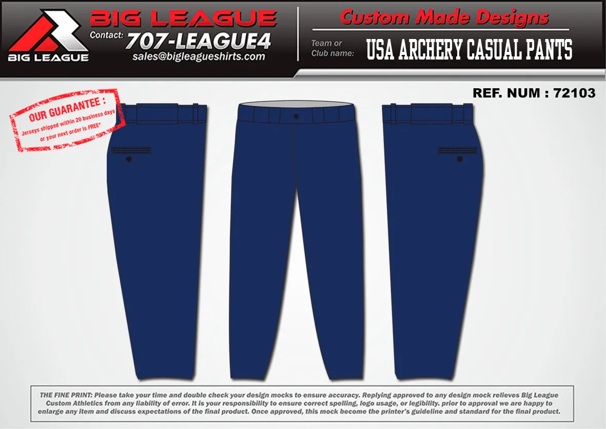 2024 USA Archery - Casual Pants - Paid
