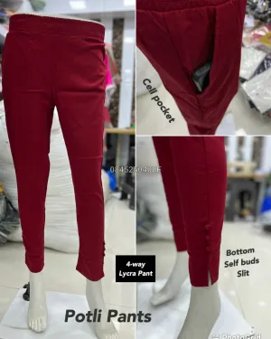 4-way Cotton Lycra Potli Pant Collections-SHBW1096