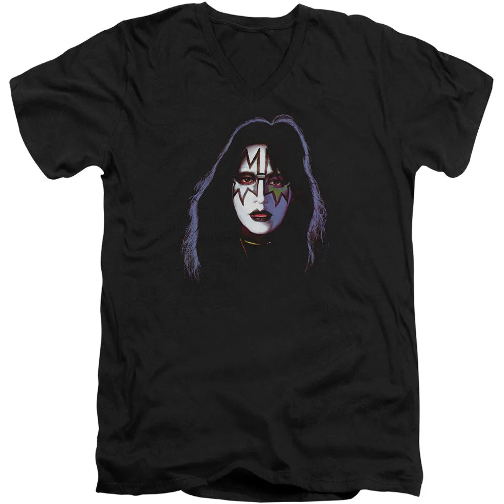 Ace Frehley Cover Adult V-Neck Slim Fit T-shirt