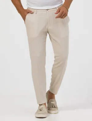 AKITA CASUAL PANTS IN BEIGE