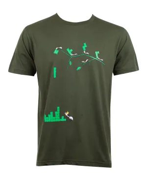 Ant's Tetris T-Shirt Army Green