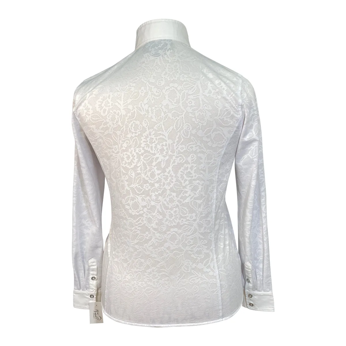 Ariat 'Odette' Long Sleeve Show Shirt in White - Women's Large