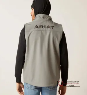 ARIAT VEST LOGO 2.0 SOFT SHELL JETTY GREY