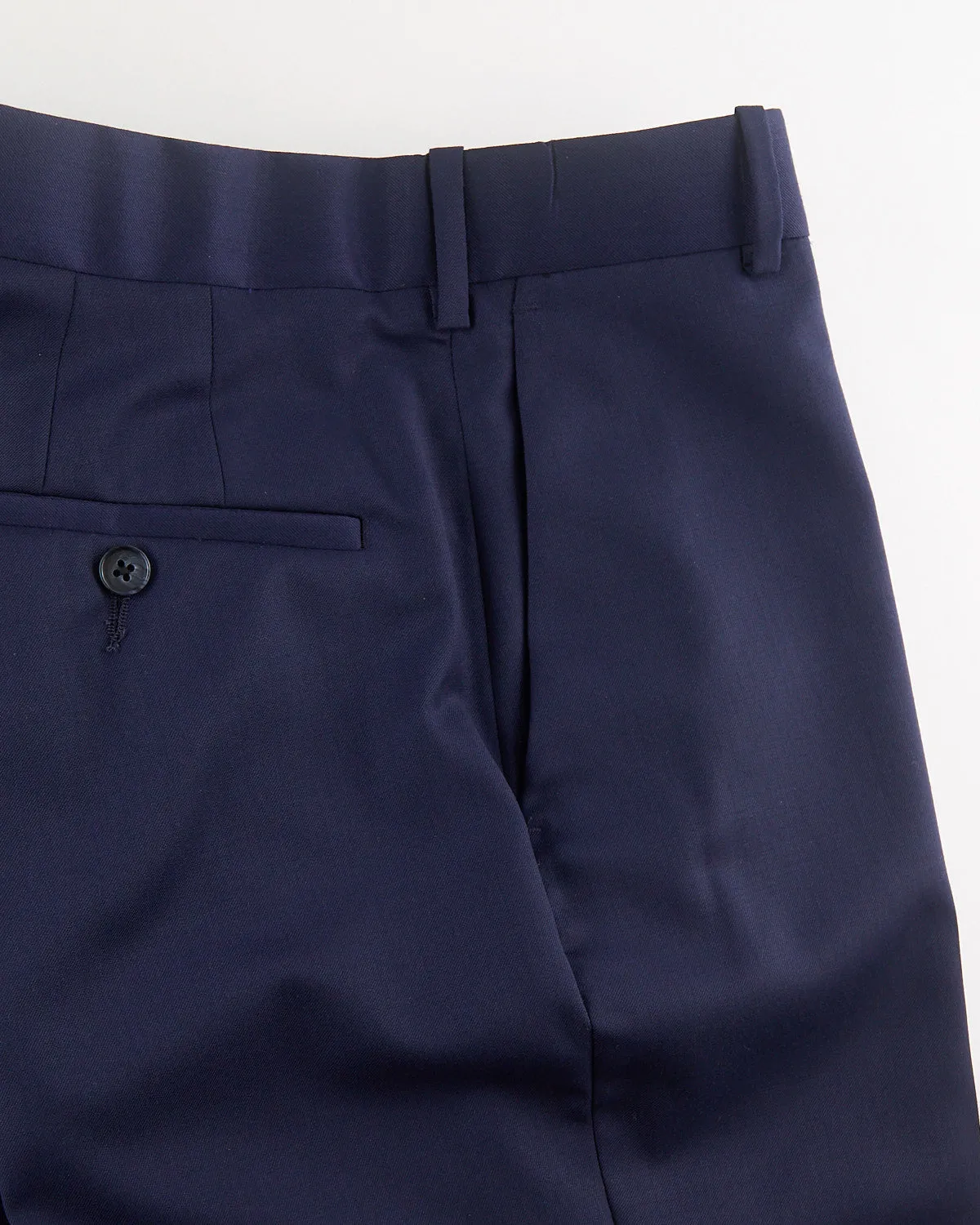 'Ash' Super 100S  Blue Wool Pant