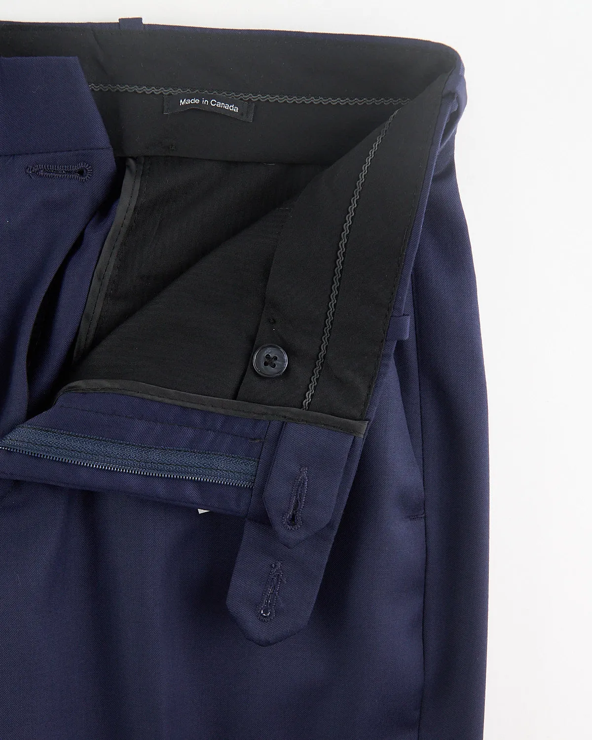 'Ash' Super 100S  Blue Wool Pant