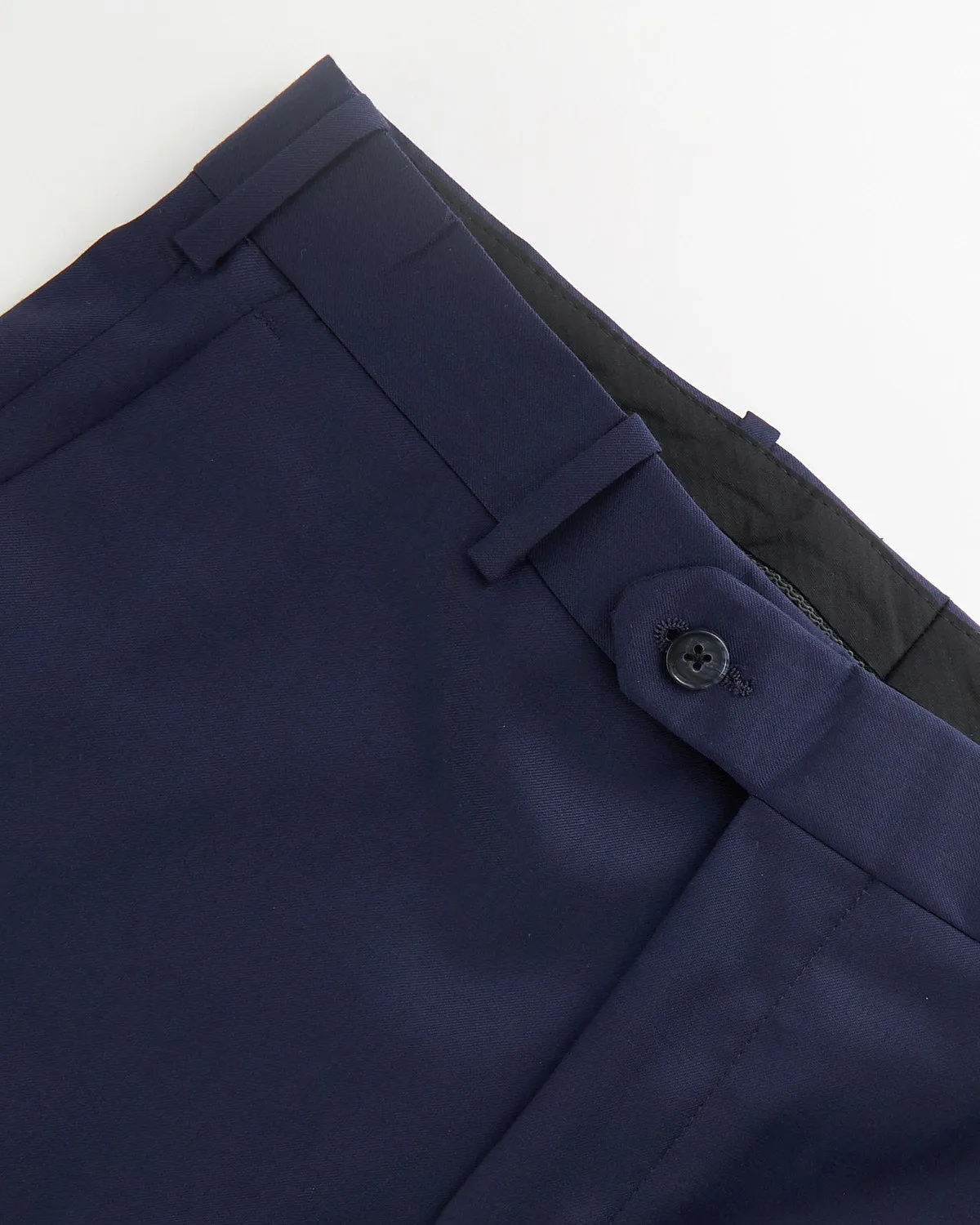 'Ash' Super 100S  Blue Wool Pant