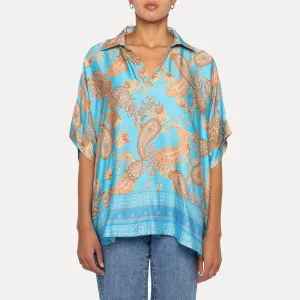 Astrid  Sight Seeing Satin Blouse