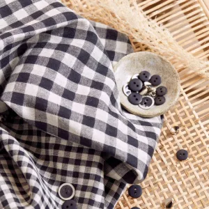 ATELIER BRUNETTE • Double Gauze Gingham Fabric • Night