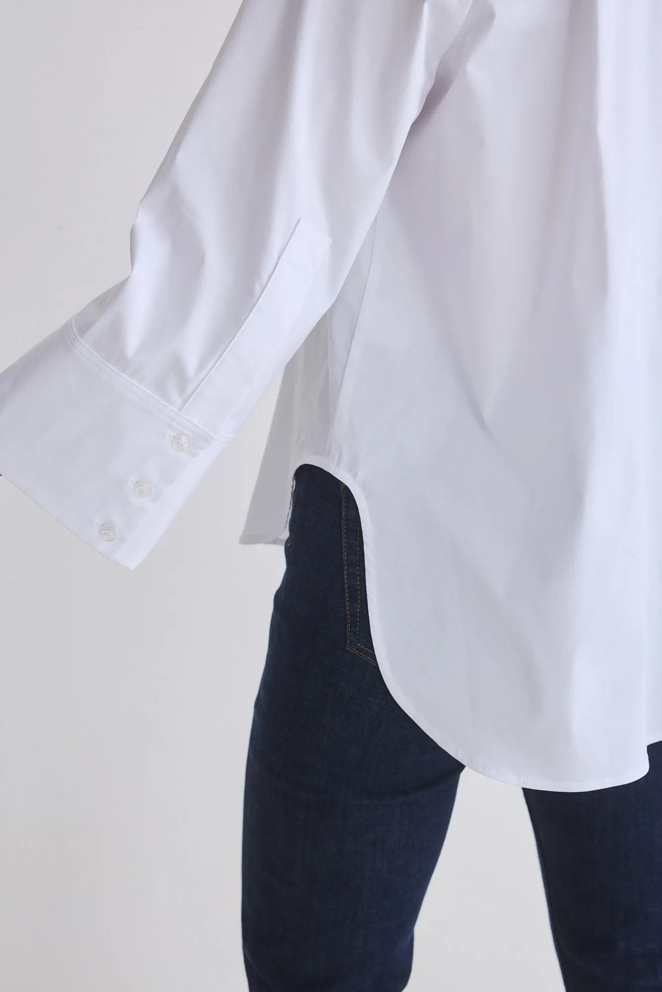 Big Picture Wide Sleeve Poplin Blouse