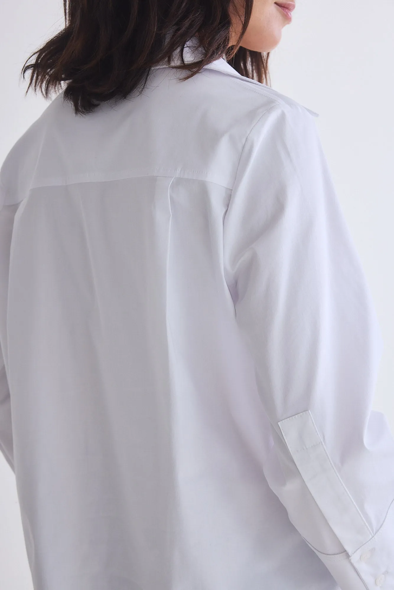 Big Picture Wide Sleeve Poplin Blouse
