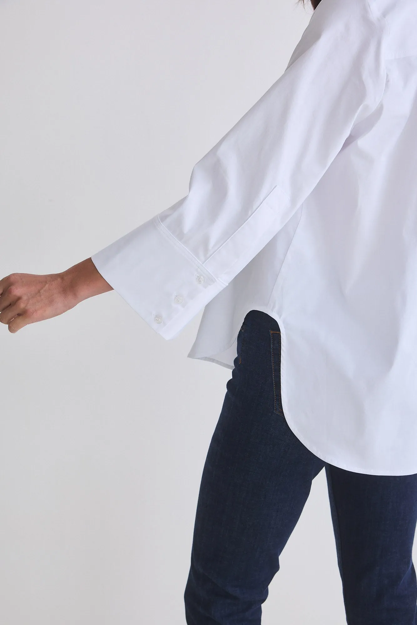 Big Picture Wide Sleeve Poplin Blouse