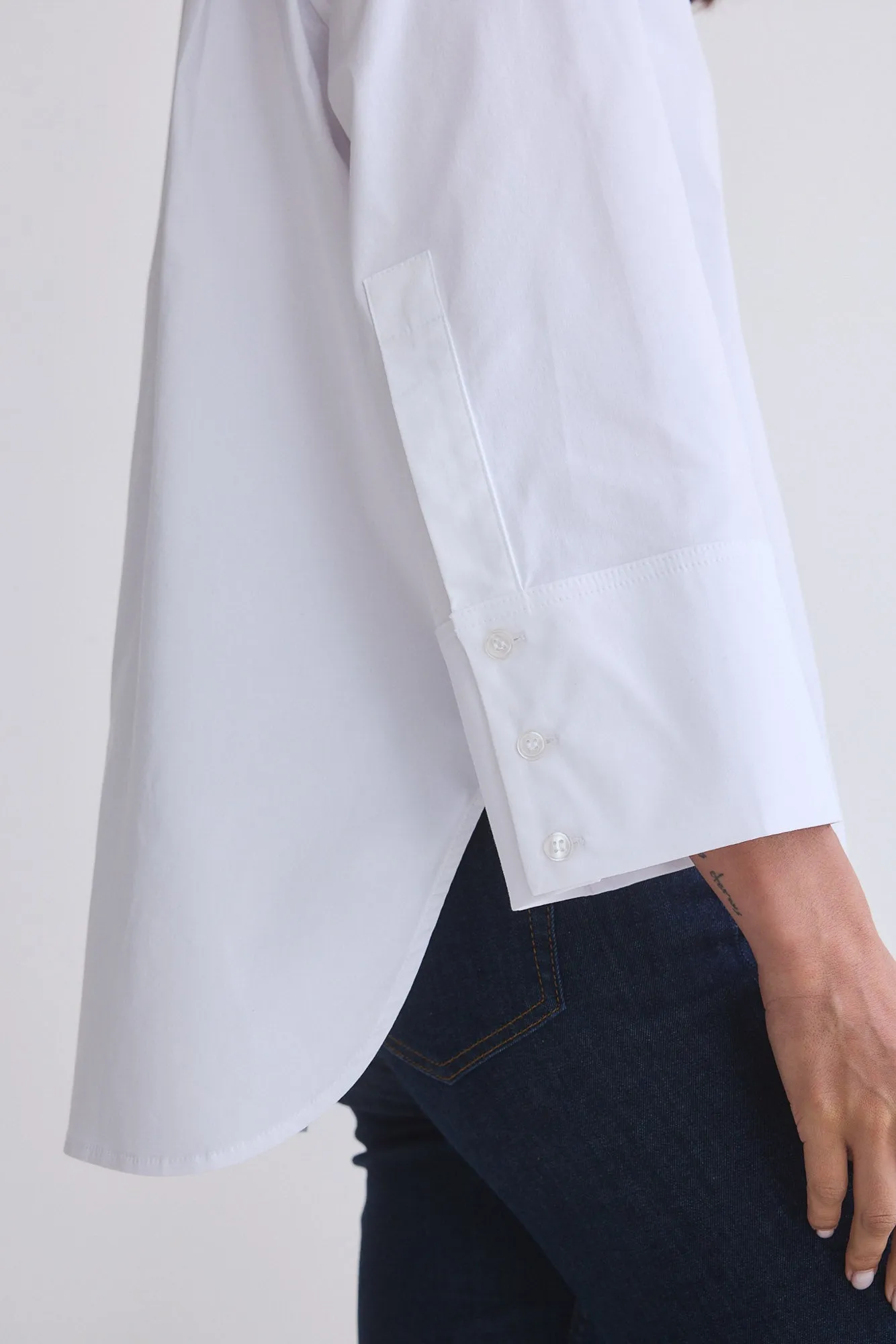 Big Picture Wide Sleeve Poplin Blouse
