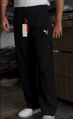 Black Trendy Convertible Bootcut Track Pant