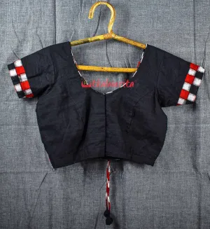 Black With Pasapali Border (Blouse)