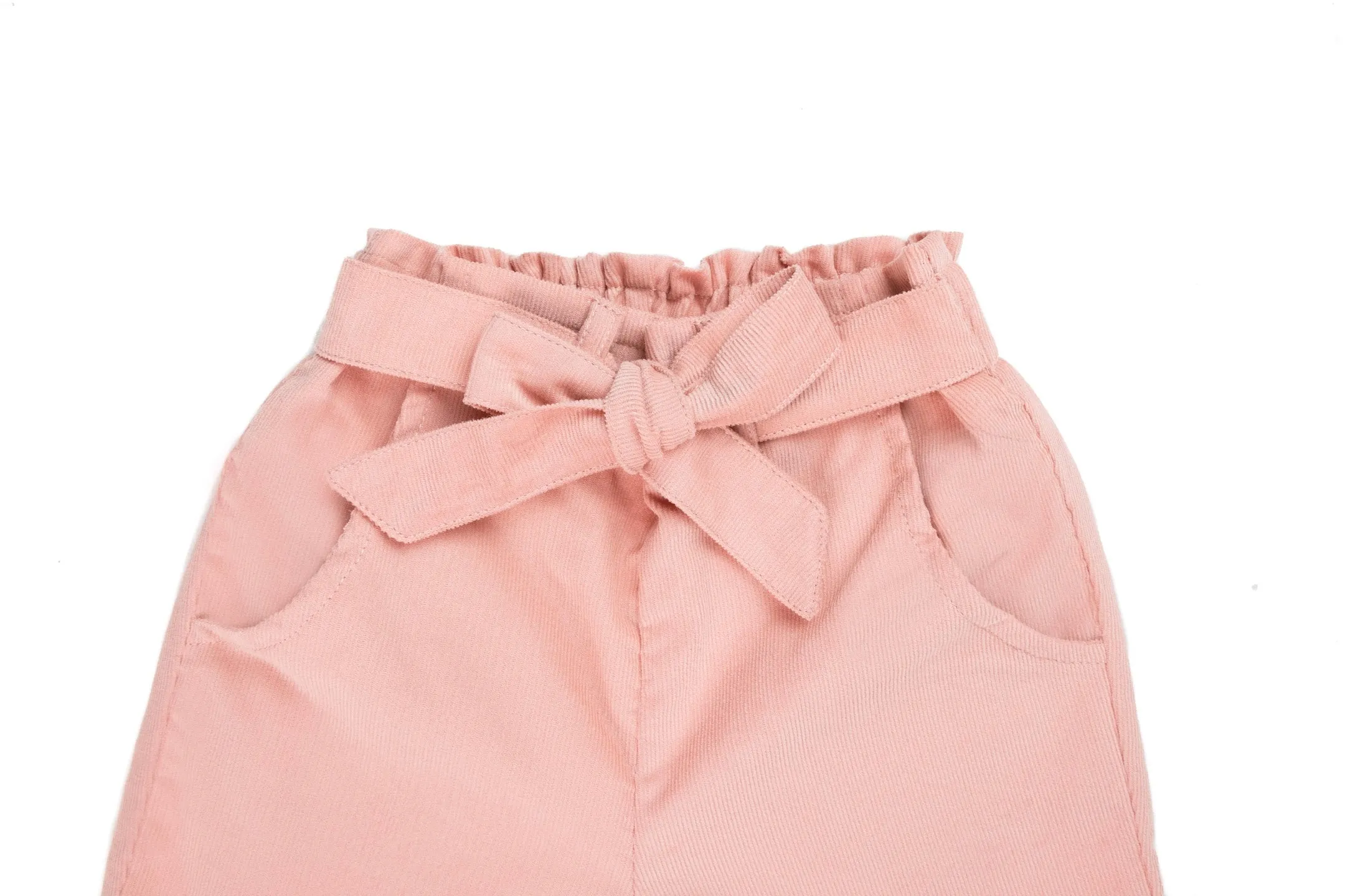 Bow belt pants