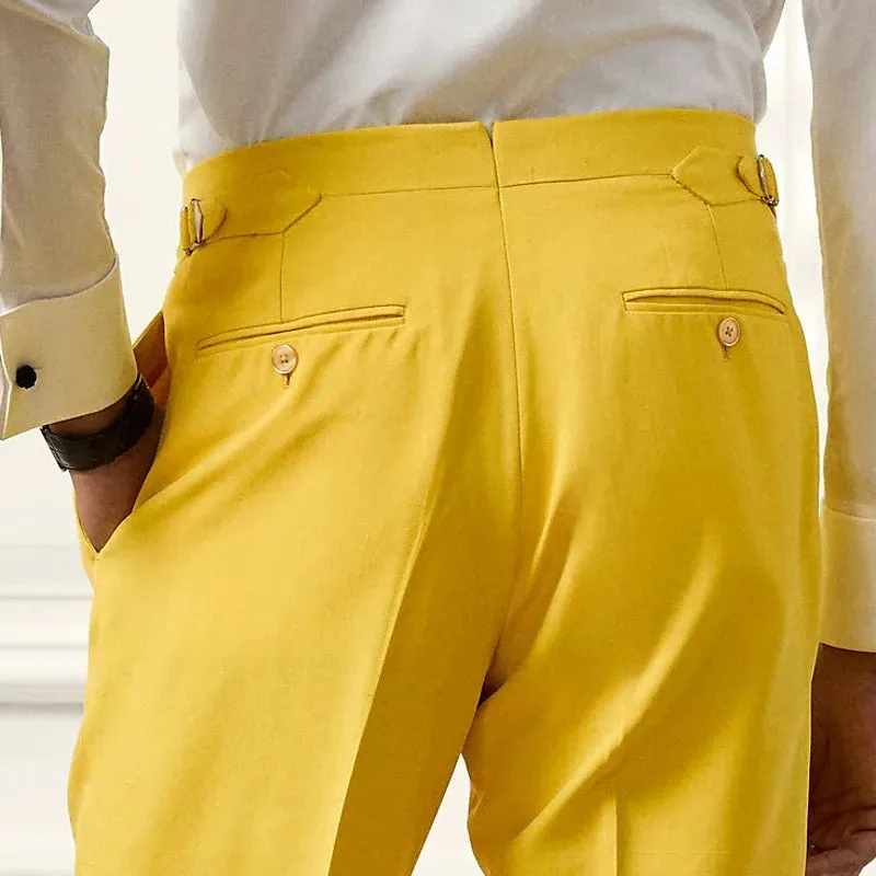 British Elegant Style Dress Pants