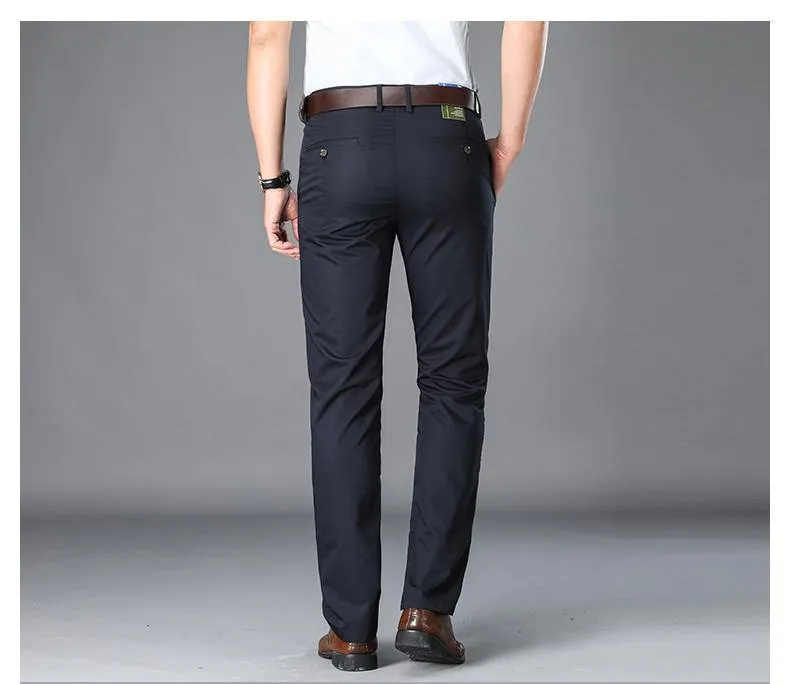 BROWON Men's Business/Formal Fiber Pants