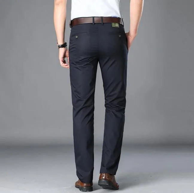 BROWON Men's Business/Formal Fiber Pants