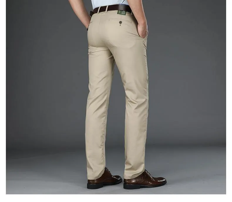 BROWON Men's Business/Formal Fiber Pants
