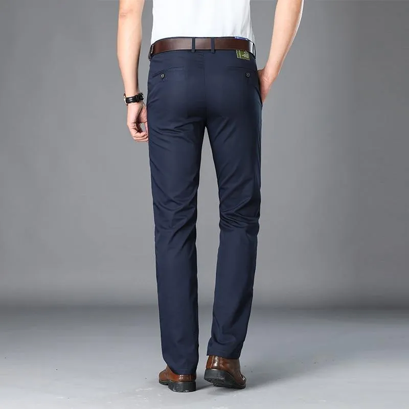BROWON Men's Business/Formal Fiber Pants
