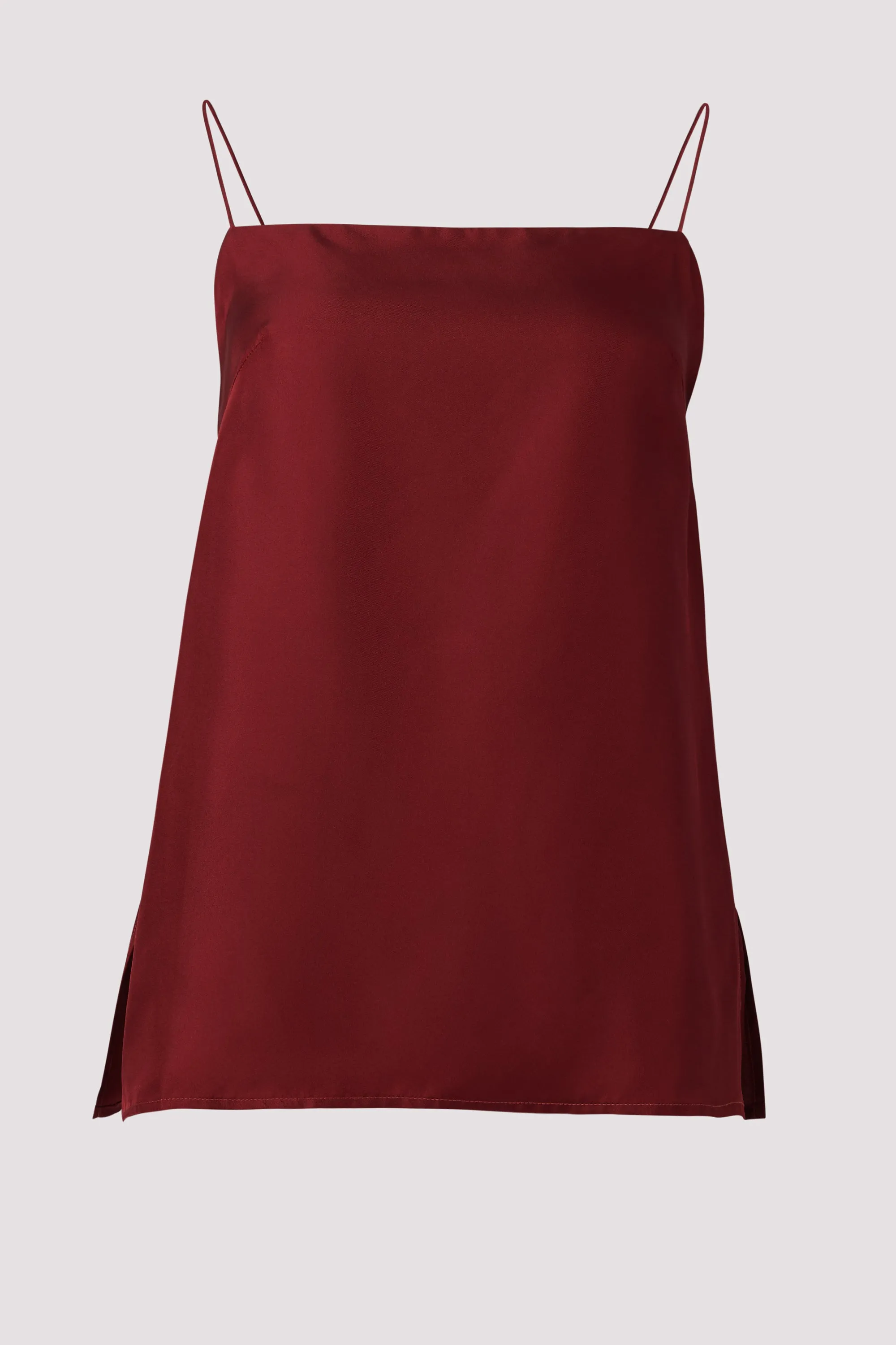 Burgundy Tulum Silk Cami