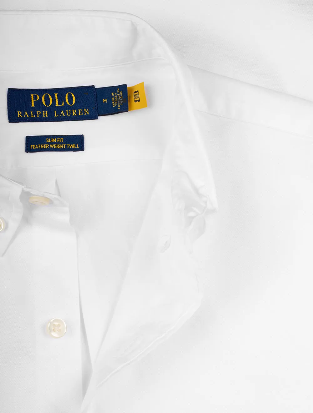 Buttondown Long Sleeve Twill Shirt Off White