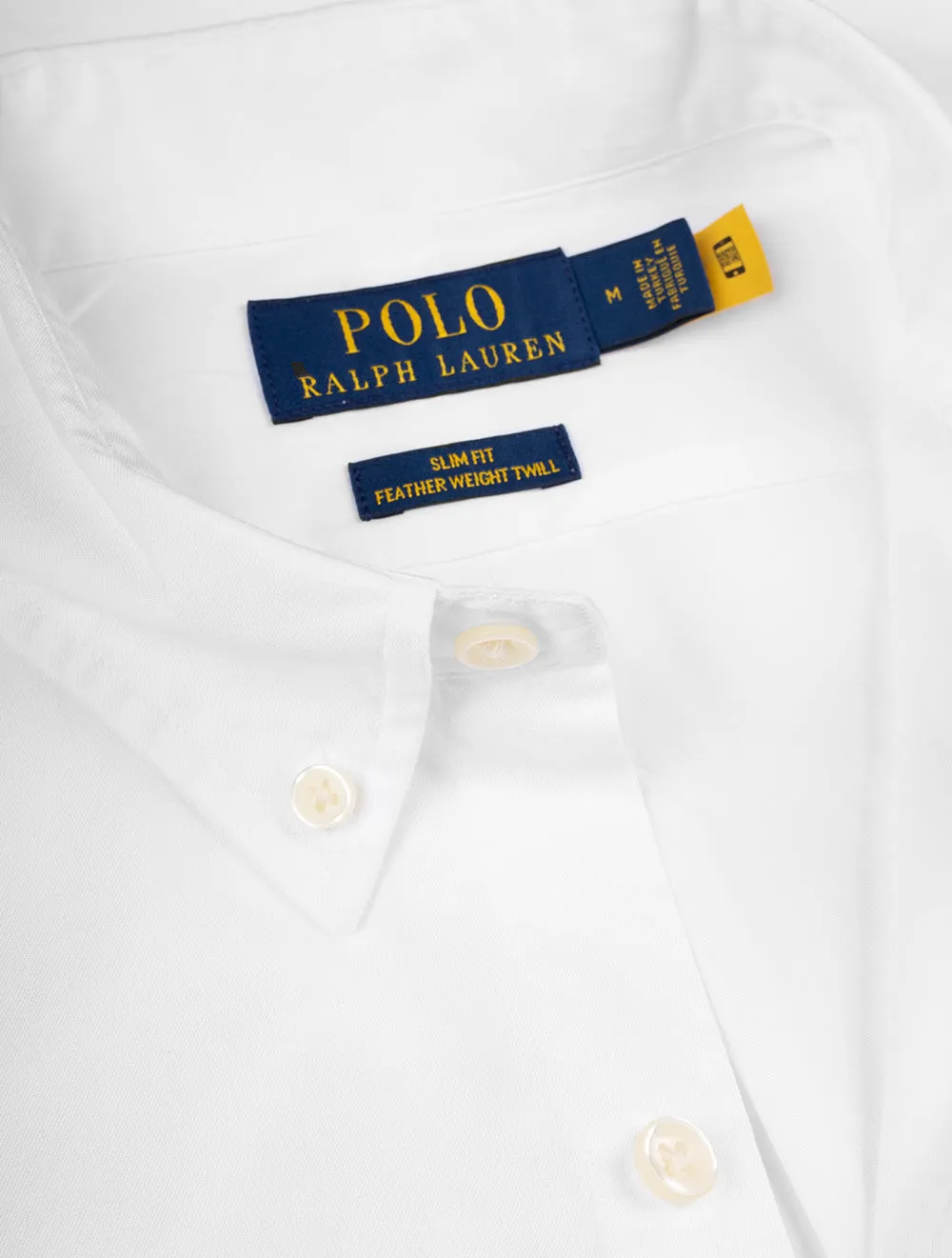 Buttondown Long Sleeve Twill Shirt Off White