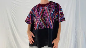 Ceremonial Guatemalan Huipil. Silk & Cotton Chichicastenango.