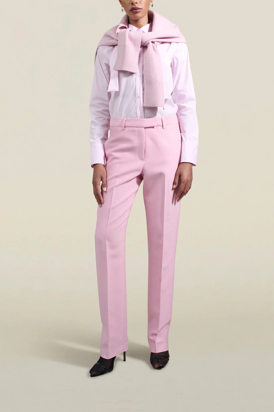 Charlie Long Trouser in Petal