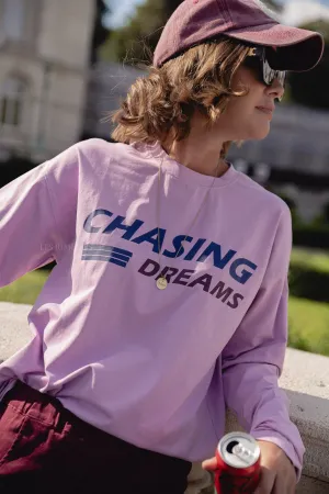 Chasing dreams longsleeve fondant pink