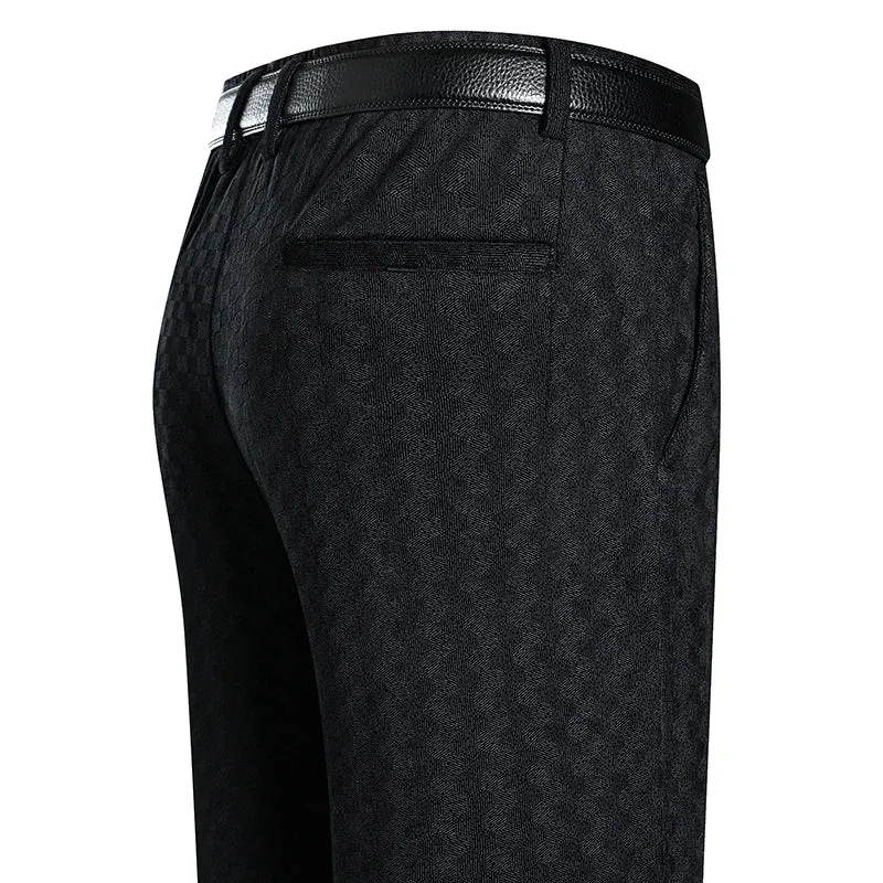 CHECKERED CORDUROY SLACKS