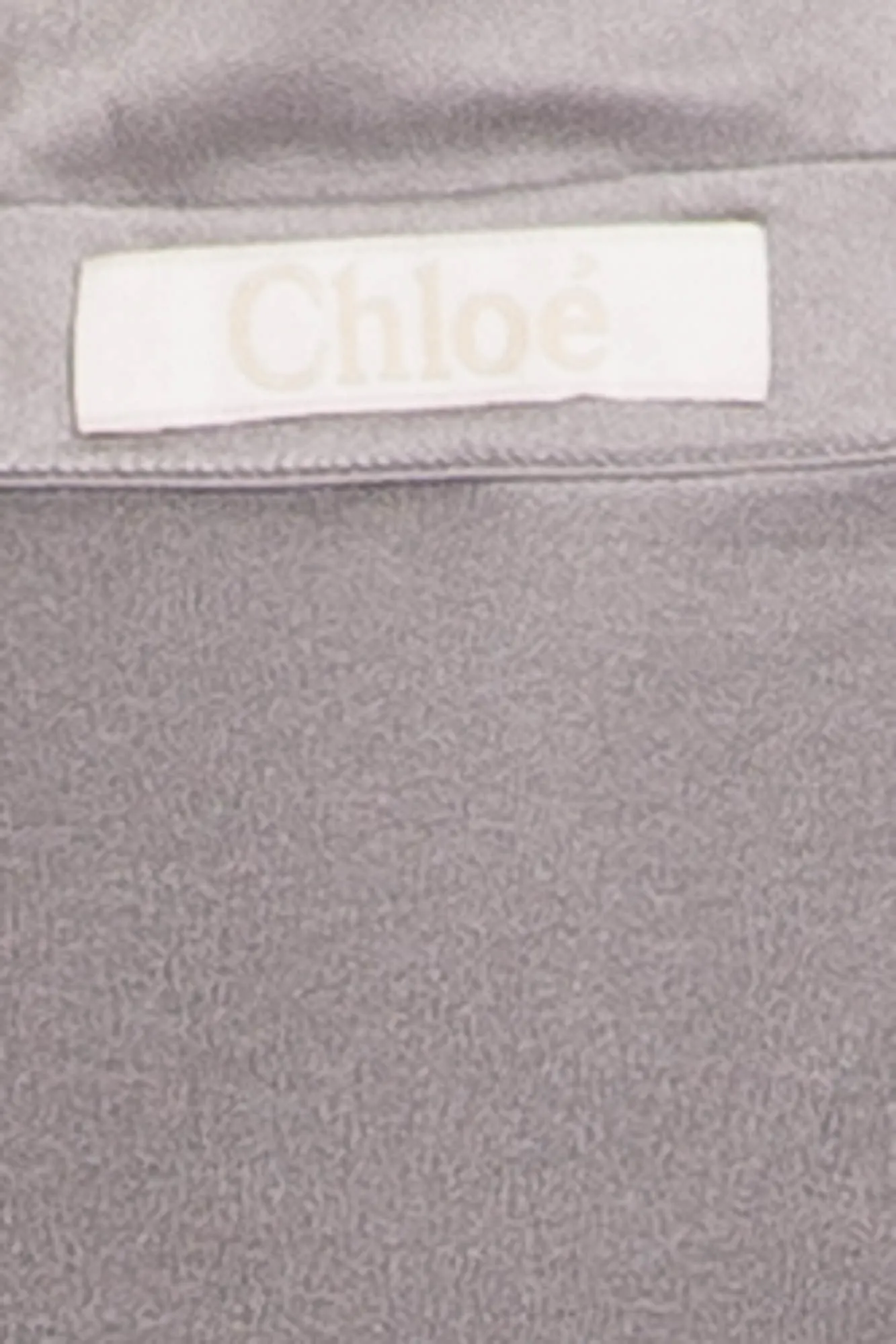 Chloe - Light Gray Blue Button Up Long Sleeve Shirt - FR 40