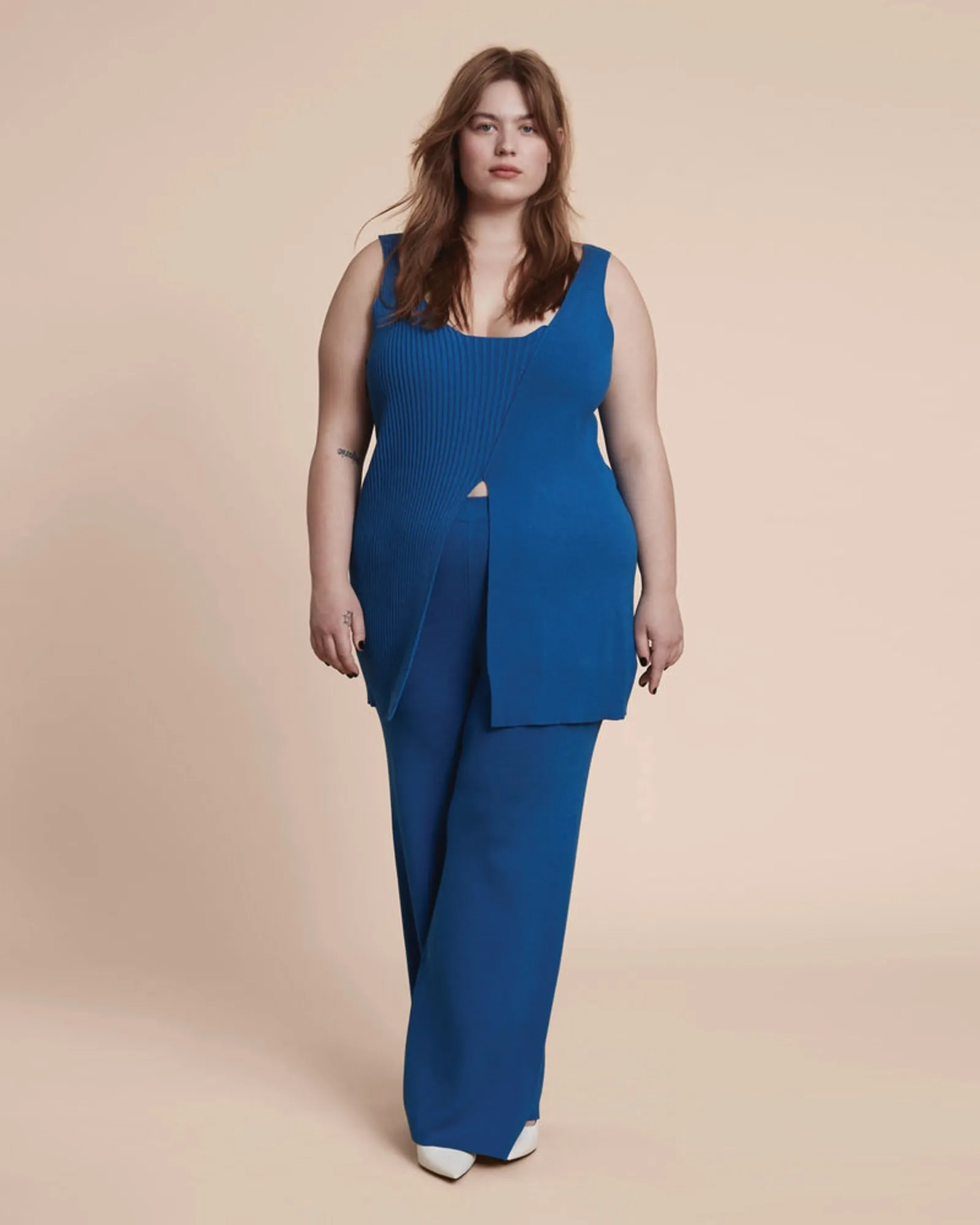 Christina Sweater Tunic Tank | Cerulean Blue