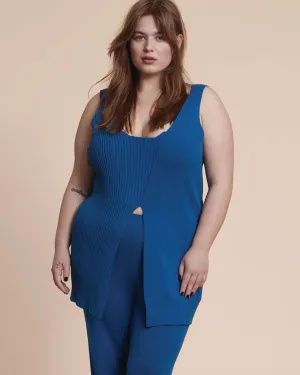 Christina Sweater Tunic Tank | Cerulean Blue