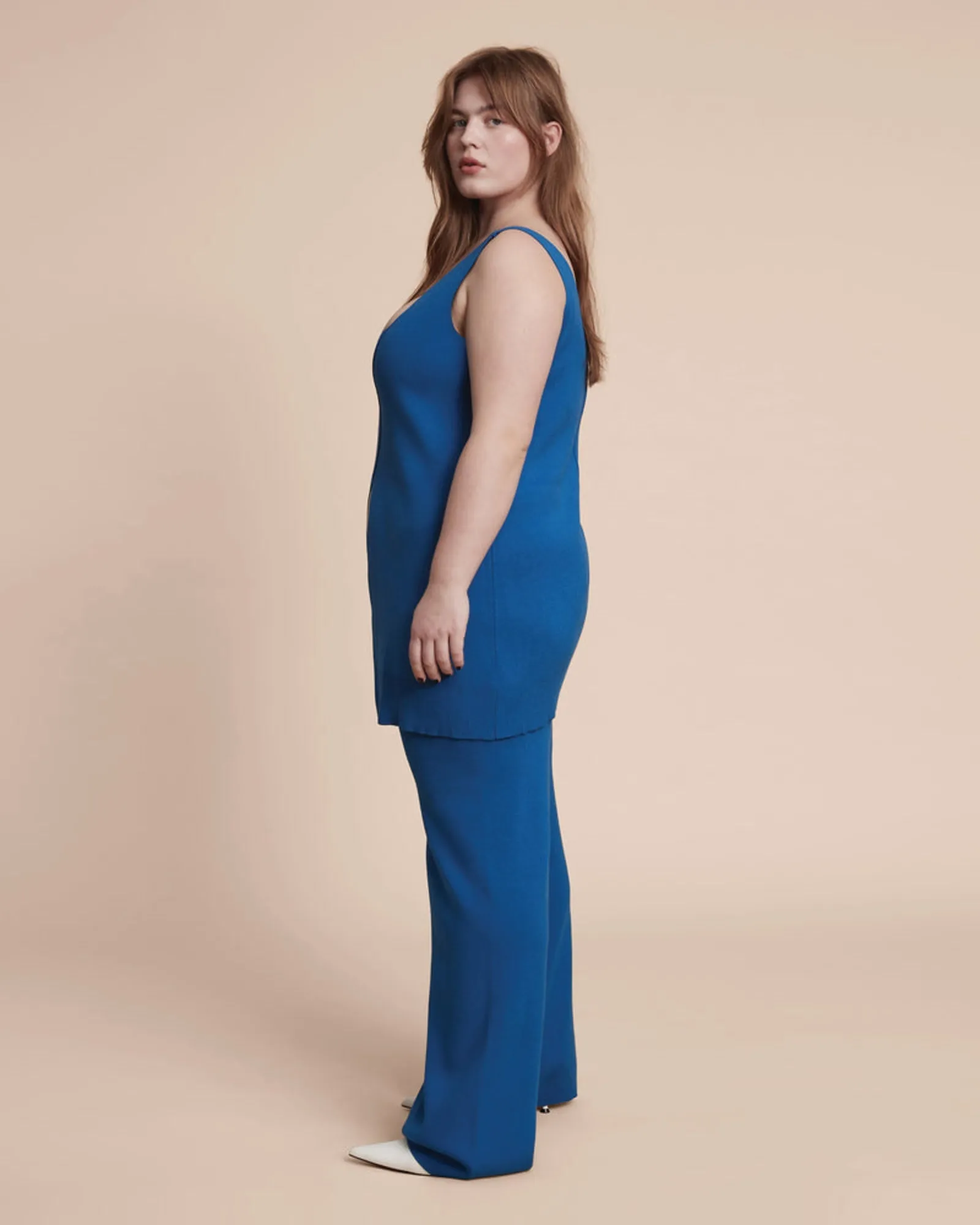 Christina Sweater Tunic Tank | Cerulean Blue