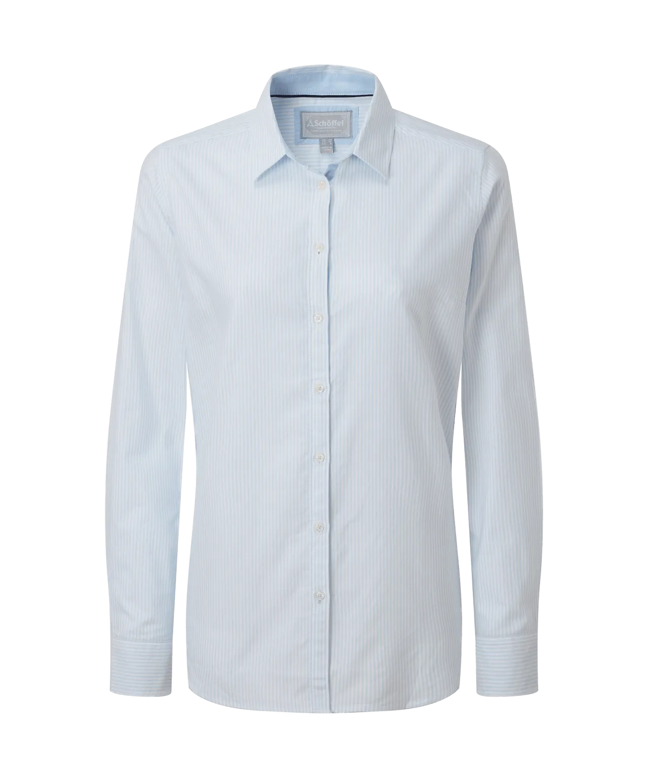 Cley Soft Oxford Shirt Pale Blue Stripe