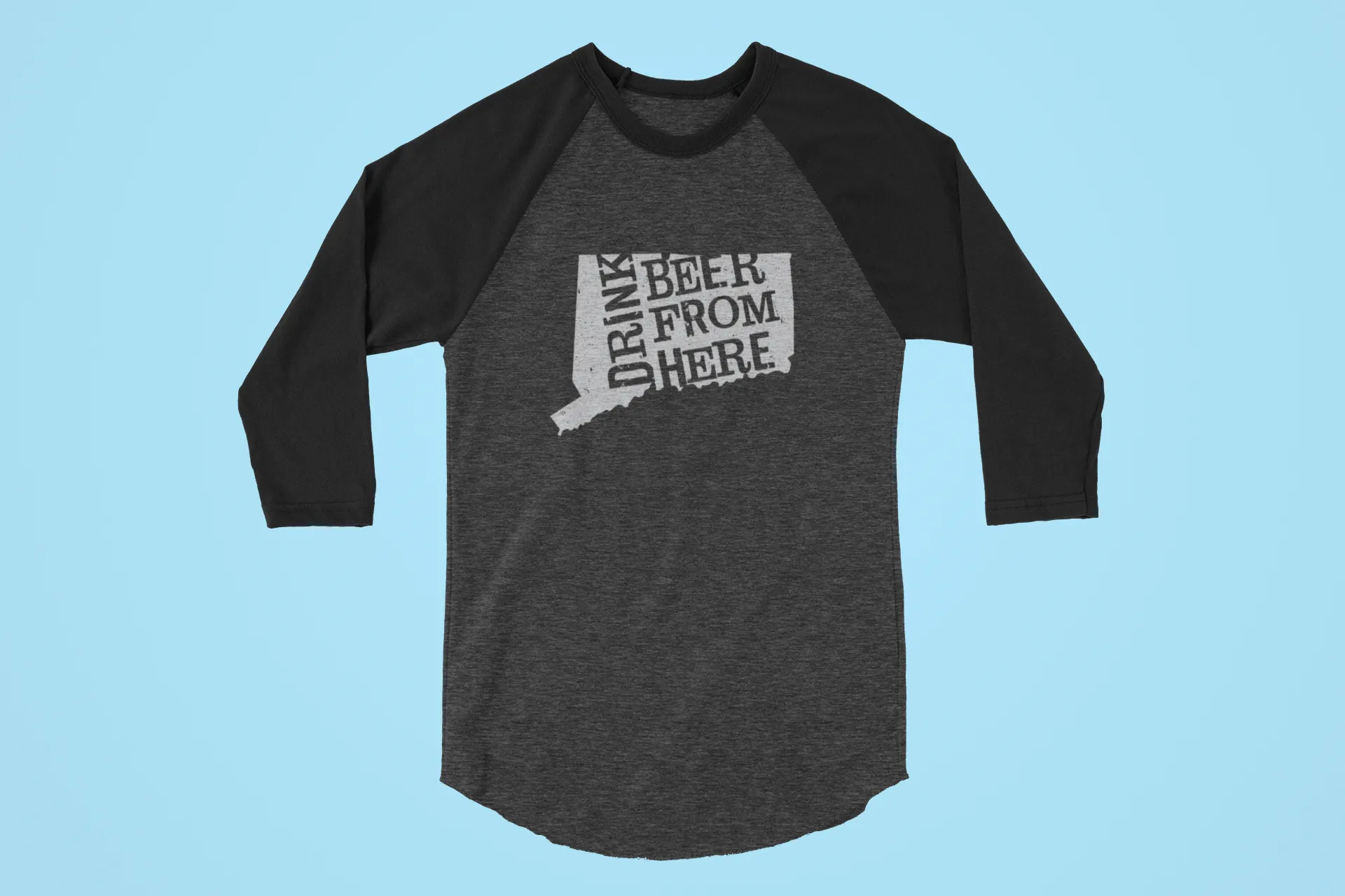 Connecticut Drink Beer From Here® - Craft Beer Baseball tee