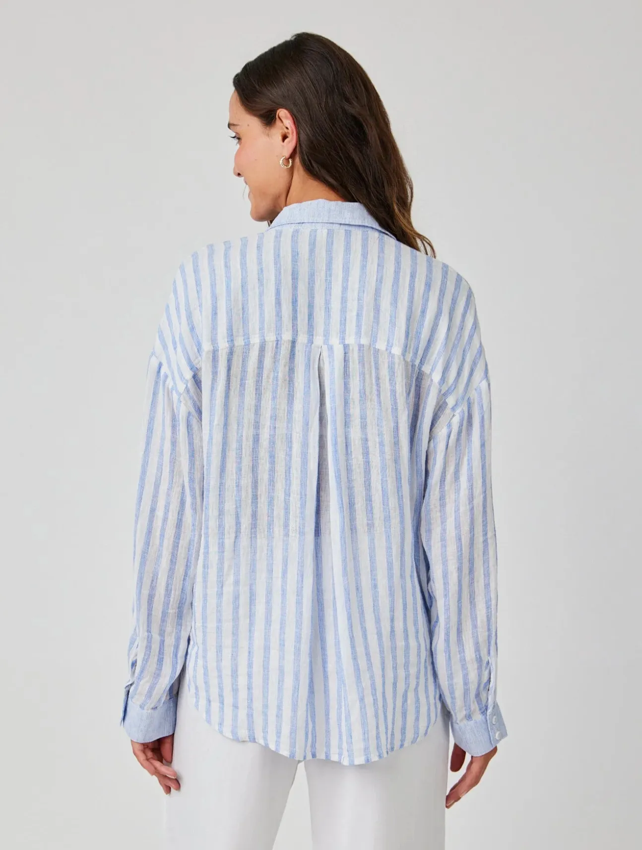Contrast Pocket Boyfriend Shirt