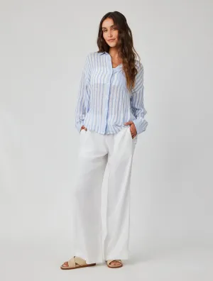 Contrast Pocket Boyfriend Shirt