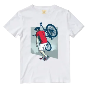 Cotton Shirt: Carrying Bicycle