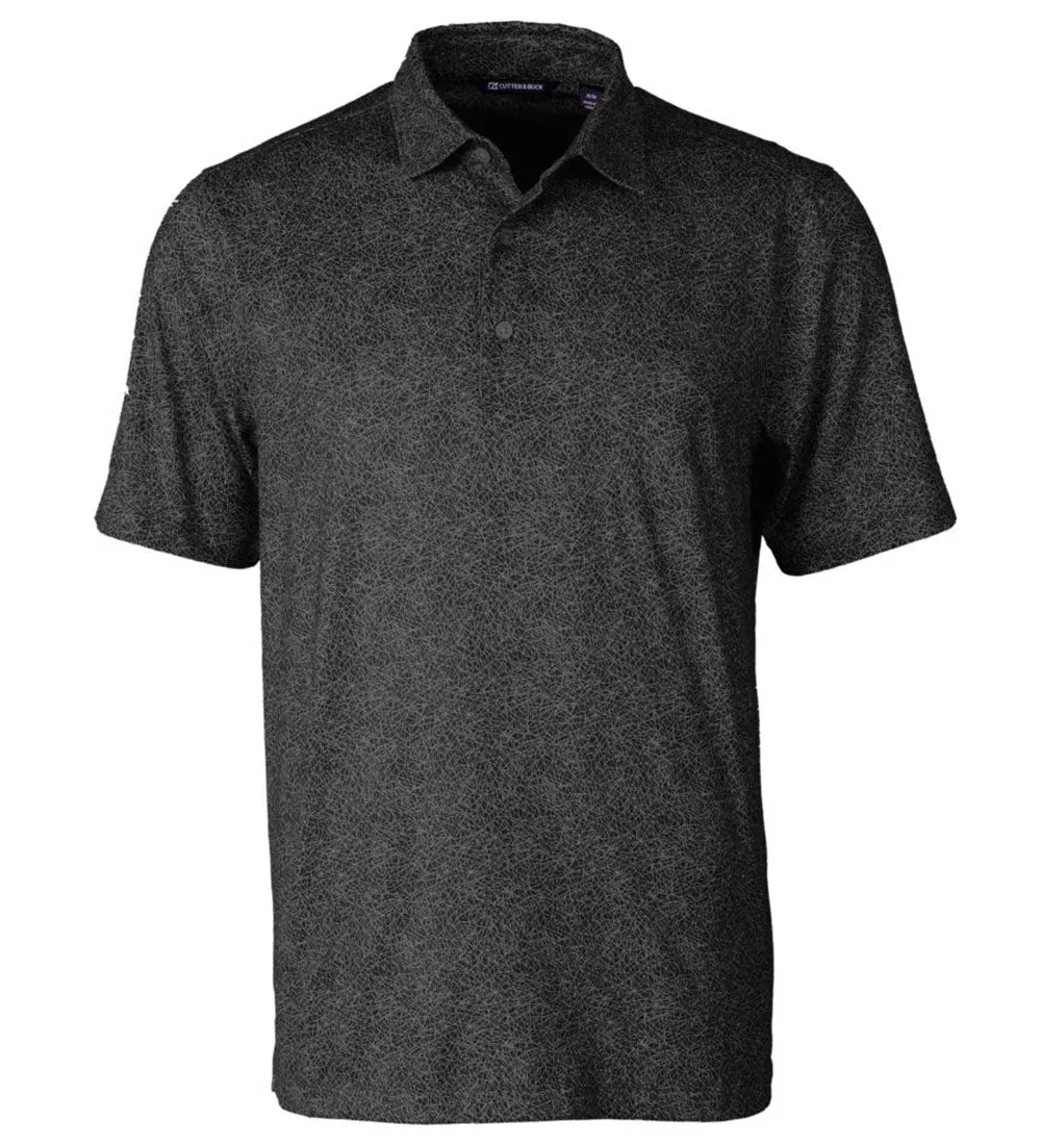 Cutter & Buck Pike Constellation Print Short Sleeve Polo Shirt