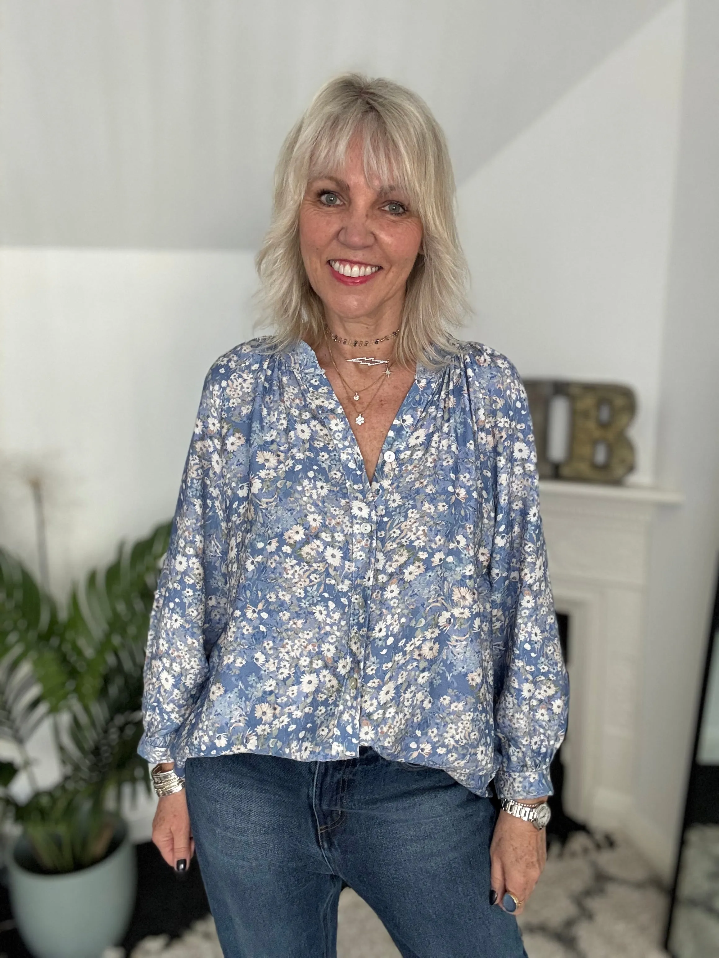 Daisy Blouse in Blue