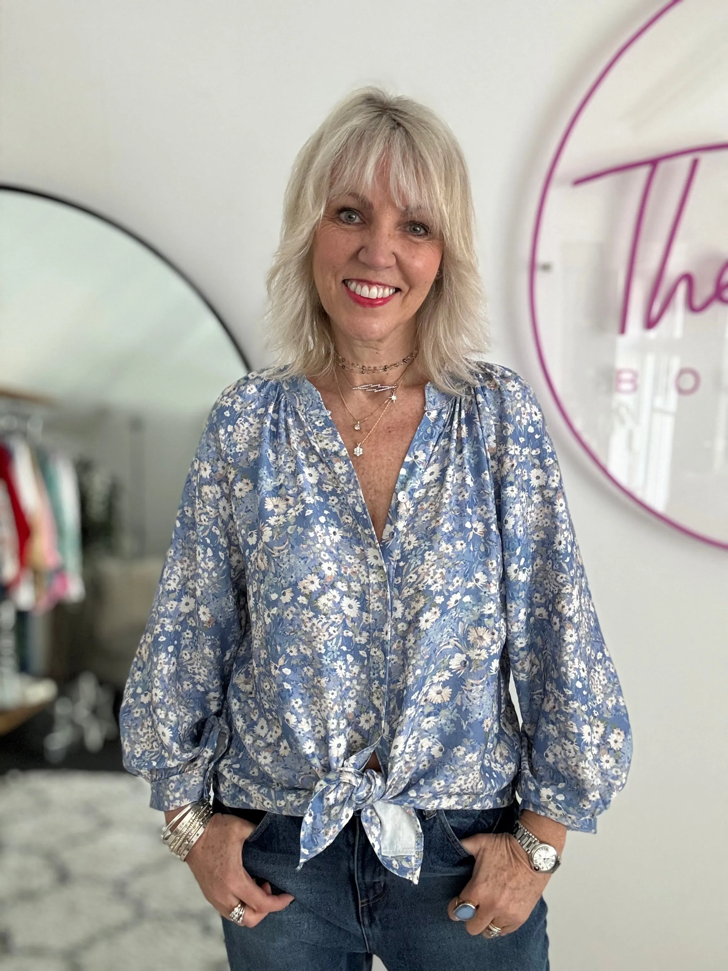 Daisy Blouse in Blue