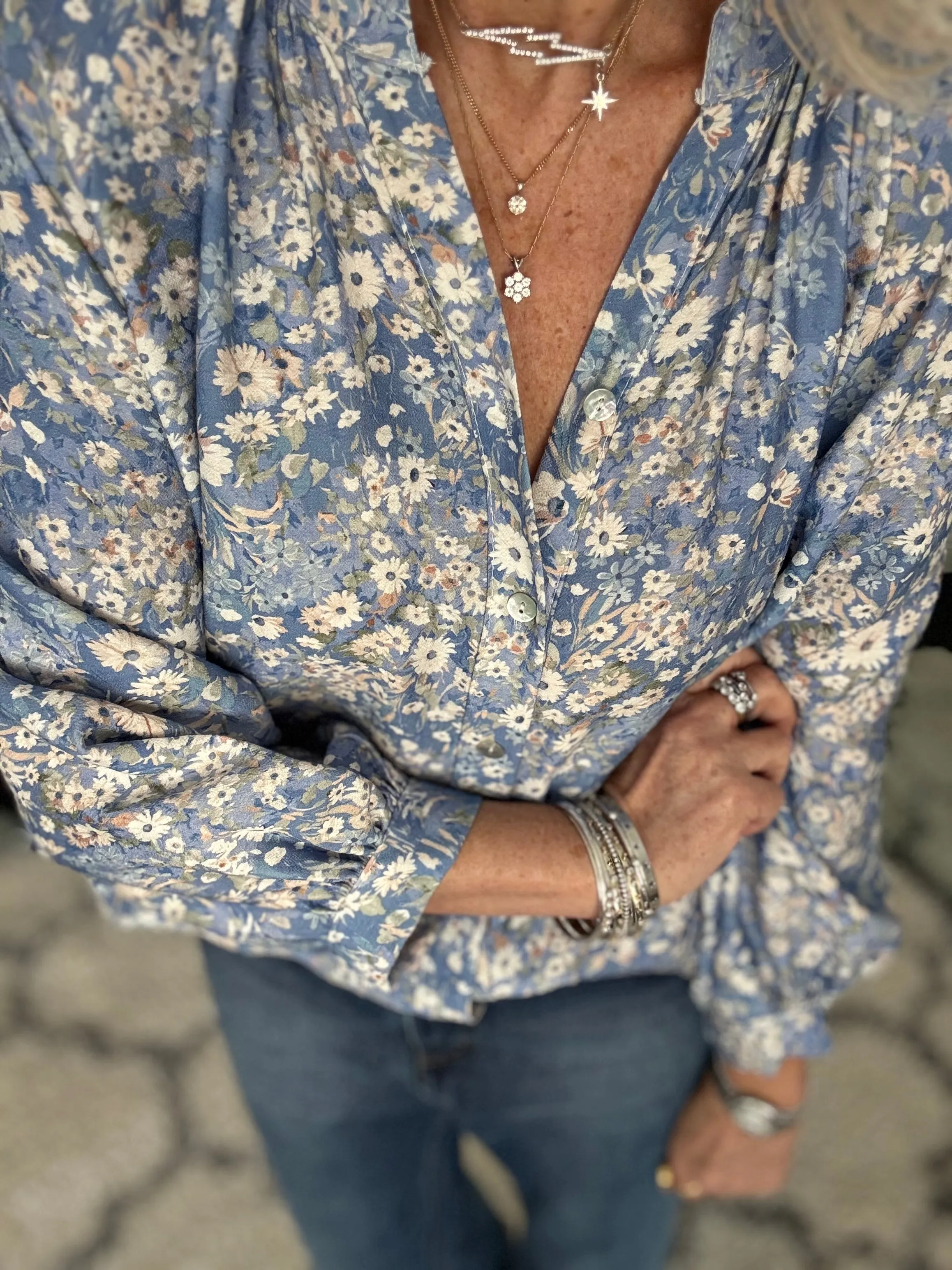 Daisy Blouse in Blue