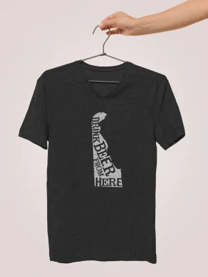 Delaware Drink Beer From Here® - V-Neck Craft Beer shirt