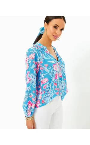 Elsa Silk Top Bahamian Rhapsody