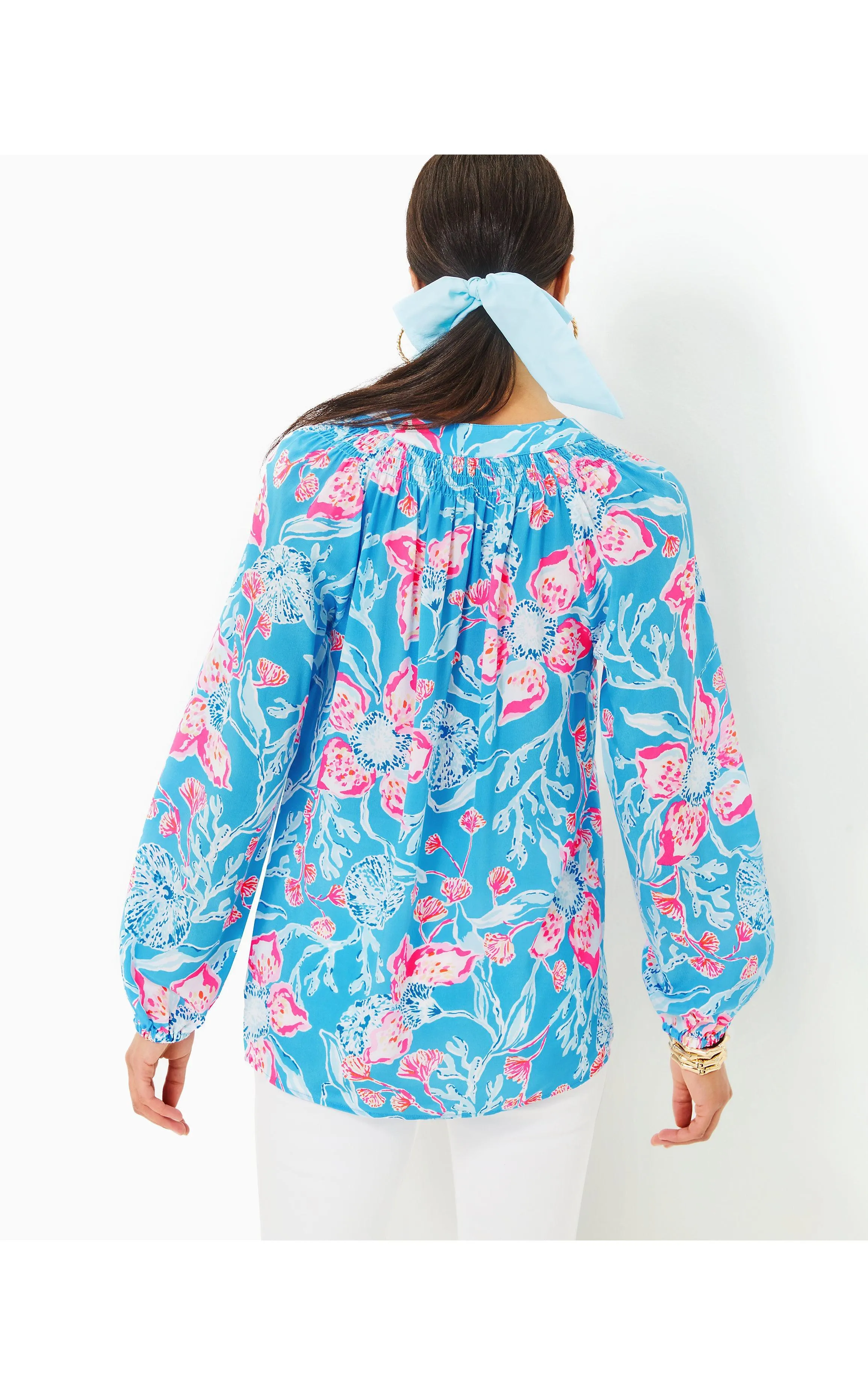 Elsa Silk Top Bahamian Rhapsody